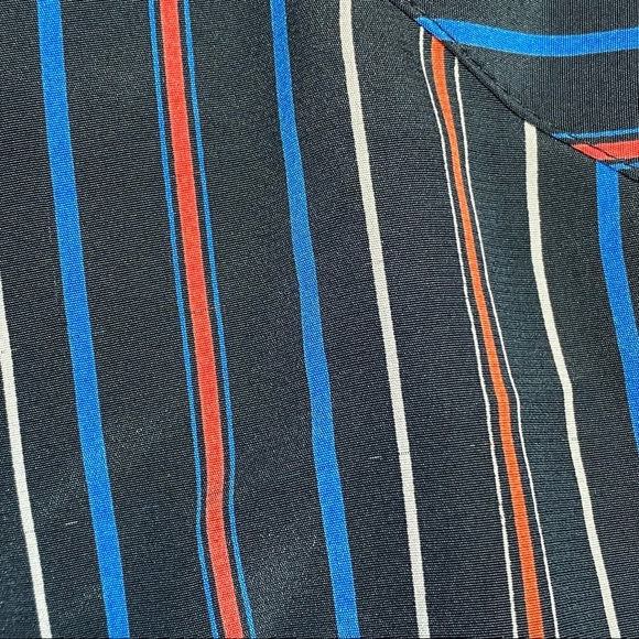 ❤️ Vintage le STJ Oriental Mockneck Puff Shoulder Longsleeve Blouse [Size M] - Picture 14 of 15